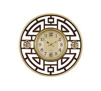 FbqLhe1ahh Office Chinese Classical Style Large Decorative Wall Clock Household Silent Light Luxury Copper Decorative
