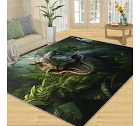 FBRUIEG Dinosaur Area Rug - Dinosaur Rug for Bedroom Decorative Jurassic Dinosaur Rugs Washable Dinosaur Rug for Boys Room, Dinosaur Carpet forLiving Room Children's Room Dormitory 50x80cm