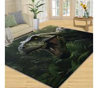 FBRUIEG Dinosaur Boys Bedroom - Dinosaur Area Rug Cretaceous Dinosaur Rugs for Living Room Washable Dinosaur Rug for Kids Room, Decorative Carpet for Children's Room Dormitory 50x80cm
