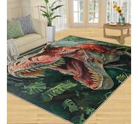 FBRUIEG dinosaur Kids' Rug - Jurassic Dinosaur Rug for Boys' Room, Washable Children's Dormitory Living Room 50x80cm