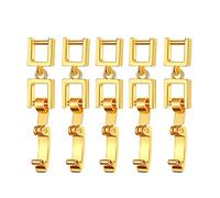 FBSHAD 5 Pcs Extenders Alloy Extension Fold Over Clasp for and Jewelry Making Bracelet Necklace Extender