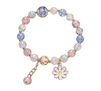 FBSHAD Bracelets Ethnic Style Retro Alloy Turquoise Elastic Bracelet Women's Bohemian Bracelet Watches with No Batteries