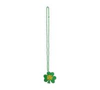 FBSHAD Celebrate Patrick's Day In Style! Green Necklace For Kids & Adults - Perfect Party (A, 6.5x49.5cm)