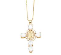 FBSHAD Choker Necklace for Women Statue Pendant Necklace For Female Minority Fashion Versatile Zircon Chain