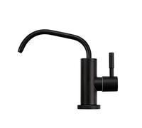 FBSHAD Drinking Purifier Faucet Stainless Steel Cold Only Single Hole Kitchen Water Filter Faucet-White(Black)