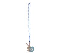 FBSHAD Easter Necklace Spring Family Reunion Photo Decorations Bunny Egg Party Electroplated Bead Chain (D, 50cm)