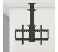 FBSHAD Electric TV Ceiling Mount - TV Floor Stand, Telescopi Lifting TV Stand, Fits 32-75 Inch TVs, 73cm/ to 173cm Height Adjustable,with Remote Control and Line Control, Two Installation Methods