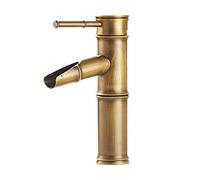 FBSHAD Faucet Hot and Cold Basin Faucet On The European Style Fine Copper Table Wash Hand Basin Kitchen Bathroom Faucet Golden Archaize Three Section of High Money Delivery Hose,Two Short Supply Hose