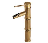 FBSHAD Faucet Hot and Cold Basin Faucet On The European Style Fine Copper Table Wash Hand Basin Kitchen Bathroom Faucet Golden Archaize Three Section of High Money Delivery Hose,Three Section High Pay