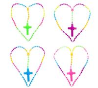 FBSHAD Noctilucent Glowing Rosary Necklaces Catholicism Religious Jewelry Party for Prayer Soft gel colorful luminous fluorescent beads necklace"),"additionalWeblabs":"("":"