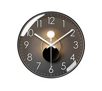 FBSHAD Office Wall Decor 25cm/30cm/35cm Stylish Round Wall Clock Indoor Decoration Wall Clock Bedroom Wall Mounted Digital Clock Alarm Clocks for Bedrooms(10inch)