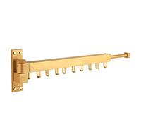 FBSHAD Rail s,Airer Extendable Drying Rack Clothes Fold Wall Mounted Airer Rotatable Bathroom Towel Poles Invisible Indoor Balcony Washing Line Hanger Space Saving