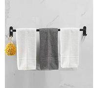 FBSHAD Rails Rack,Space Aluminum Bathroom Wall Mounted Towel Rail,Towel Stands with Hook/Single Layer/70Cm