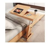 FBSHAD Sofa Side Table Height Adjustable C Shaped End Table, Foldable Couch Desk Table with Tiltable Table Top, Sofa Bedside Laptop Stand TV Tray with Storage Basket, Snack Side，A