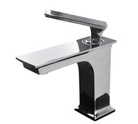 FBSHAD The Cold and Hot Water Tap Wash Basin Faucet Lavatory Faucet Basin Faucet Single Hole Rome Jade Basin Faucet,Square Type Seven Word Basin Faucetquality Assurance of Luxury, Luxury