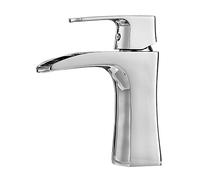 FBSHAD The New White Paint A Cold and Hot Water Faucet Square Single Hole Basin On The Stage Falls Water Taps, Plated Dwarfmodern Luxury Quality Guarantee Home Decoration