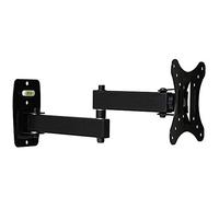 FBSHAD TV Mount,Sturdy Stainless Steel TV Wall Bracket Stand for Most 10-24 Inches TVs,Tall Monitor Stand up to 15KG Tilting Height Adjustable, Max 100x100mm