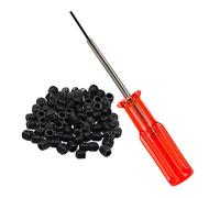 Fbshicung 1.5MM Hex Screw Driver and 50PCS Needle Clamp Screw Compatible with Industrial Overlock Sewing Machine Juki Yamato Pegasus Repair Tools
