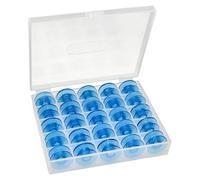 Fbshicung 25 PCS/Box Blue Bobbins #4123078 for Viking Designer Platinum,Interlude,Rose,Prelude,Daisy 4125615-45,4131825-45