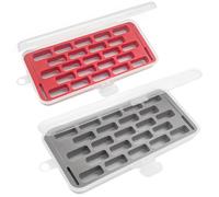 Fbshicung 2pcs Bobbin Case for Bernina New 7 and 8 Series Jumbo Bobbin Sewing Bobbin Storage Case and Saver Holds 23 Bobbins Box Organizer