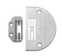 Fbshicung1SET Suitable for Medium Materials Feed Dog & Needle Plate #20160LGW+149159 Compatible with for Singer JUKI Brother Single Needle Industrial Sewing Machines