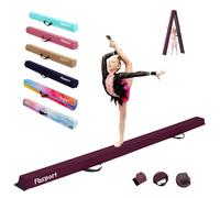 FBSPORT 230 CM Balance Beam, Gymnastics Balance Beam for Kids, Floor Balance Beam, Folding Gymnastics Beam for Training
