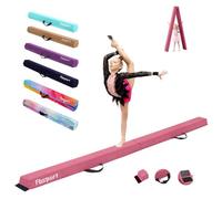 FBSPORT 300 cm Gymnastics Floor Beam with Flocking Layer, Balance Fitness Equipment for Children