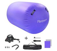 FBSPORT Air Roller Inflatable Gymnastics Mat 120cm Tumbling Training Mat Gymnastic Equipment with Electric Pump for Yoga Gym Training Cheerleading Home Use