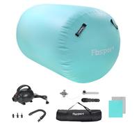 FBSPORT Air Roller Inflatable Gymnastics Mat 120cm Tumbling Training Mat Gymnastic Equipment with Electric Pump for Yoga Gym Training Cheerleading Home Use