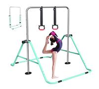 FBSPORT Gymnastics Bar, Folding Horizontal Bar Gymnastics Equipment for Kids Home Training, Expandable Gymnastics Training Bar Junior with Adjustable Height for Girls Boys