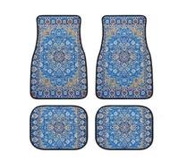 FBVVYTK 4 pcs Car Floor Mats,for FIAT 600 Hybrid 2024 2025+ All Weather Waterproof Durable Carpet Floor Matts Anti Slip Granulated Backing Interior Accessory,A