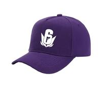 FBWZSAG Men Women Trucker Hat Ball Cap for Rainbow Six Siege Plain Fitness Dad Hat Printing Snapback Hat Breathable Golf Hat Cozy Adjustable Baseball Cap-Purple||One size