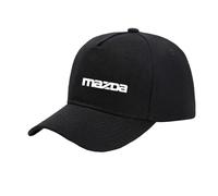 FBWZSAG Men Women Trucker Hat Soft Headwear for Mazda Ponytail Hole Baseball Cap Adjustable Training Dad Hat Plain Graphic Snapback Hat-Black||One size