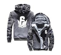 FBWZSAG Mens Comfortable Hoodie for Rainbow Six Siege Long Sleeve Tops Hoody Color-blocking Jacket Fall Winter Hooded Sweatshirt with Pocket Street Wear Outwear-Camo-B||L