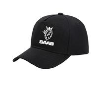 FBWZSAG Unisex Dad Hat Polo Hats for SAAB Adjustable Printed Baseball Cap Athletic Trucker Hat Soft Ponytail Hole Snapback Hat-Black||One size