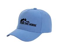 FBWZSAG Unisex Plaintone Dad Hat for The Horde Breathable Graphic Performance Hat Hot Weather Baseball Cap Adjustable Workout Snapback Hat Trucker Hat-Light blue||One size