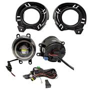 Fbxmjoa Front Fog Light Assembly Car Lights Harness Wiring Cover Grille Halogen For Toyota For Corolla For Axio For Fielder 2015 2016 2017 automotive fog lamp(Red ring set)