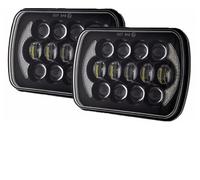 Fbxmjoa Front Lamp 7x6'' 5X7 LED Headlight White DRL For Dodge For Ramcharger For Ram For Pickup For W250 For Van 1986 1987 1988-1993 Headlamp Assembly(2 piece C)