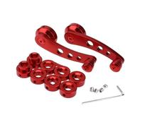 Fbxmjoa Power Window Regulator 2PIECE Universal Car Billet Aluminum Window Glass Crank Handle Winder Truck(Red)