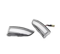 Fbxmjoa Replacement Wing Mirror Indicator 2 Piece Dynamic LED Turn Signal Light Side Mirror Indicator Flasher For Grand For Scenic Laguna III X91 Fluence Megane 3 MK3(Dynamic Crystal 1 pair)