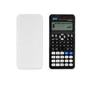 FC 991EX CW Scientific Calculator with 552 Functions, Engineering Scientific Calculator with 10+2 LCD Digits Written Display,Dual Solar Power and Battery for School Students, Business, Office，Black