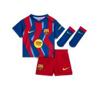 FC Barcelona 2025/26 Stadium Fourth Baby/Toddler Nike Football Replica 3-Piece Kit - Blue - Polyester 18-24M