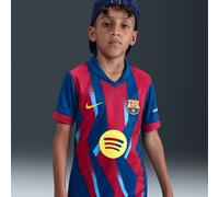 FC Barcelona 2025/26 Stadium Fourth Big Kids' Nike Dri-FIT Football Replica Shirt - Blue - Polyester