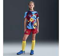 FC Barcelona 2025/26 Stadium Fourth Older Kids' Nike Dri-FIT Football Replica Shorts - Red - Polyester L