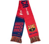 Hy-Pro Officially Licensed FC Barcelona Scarf - HD Jacquard Football Supporters' Scarf with Iconic Club Branding - Red