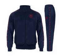 FC Barcelona Boy's Kids Jacket & Pants Tracksuit Set in Navy | Size: 4-5 Years FC Barcelona Navy 4-5 Years
