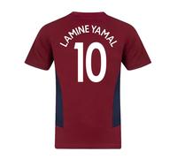 FC Barcelona Boys Lamine Yamal 10 Poly T-Shirt Red 6-7 Years