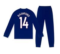 FC Barcelona Boys Rashford 14 Long Pyjamas Reflex Blue - Age 13-14 Years