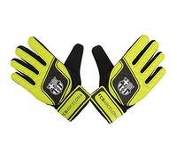 FC Barcelona Childrens Boys Official Football Crest Goalkeeper Gloves (Boys) (Yellow/White/Black)