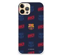FC Barcelona Crest Red and Blue Pattern Protect Your Mobile Phone Case for iPhone 12-12 Pro Flexible Silicone iPhone Case with Official Licensed FC Barcelona Licensed